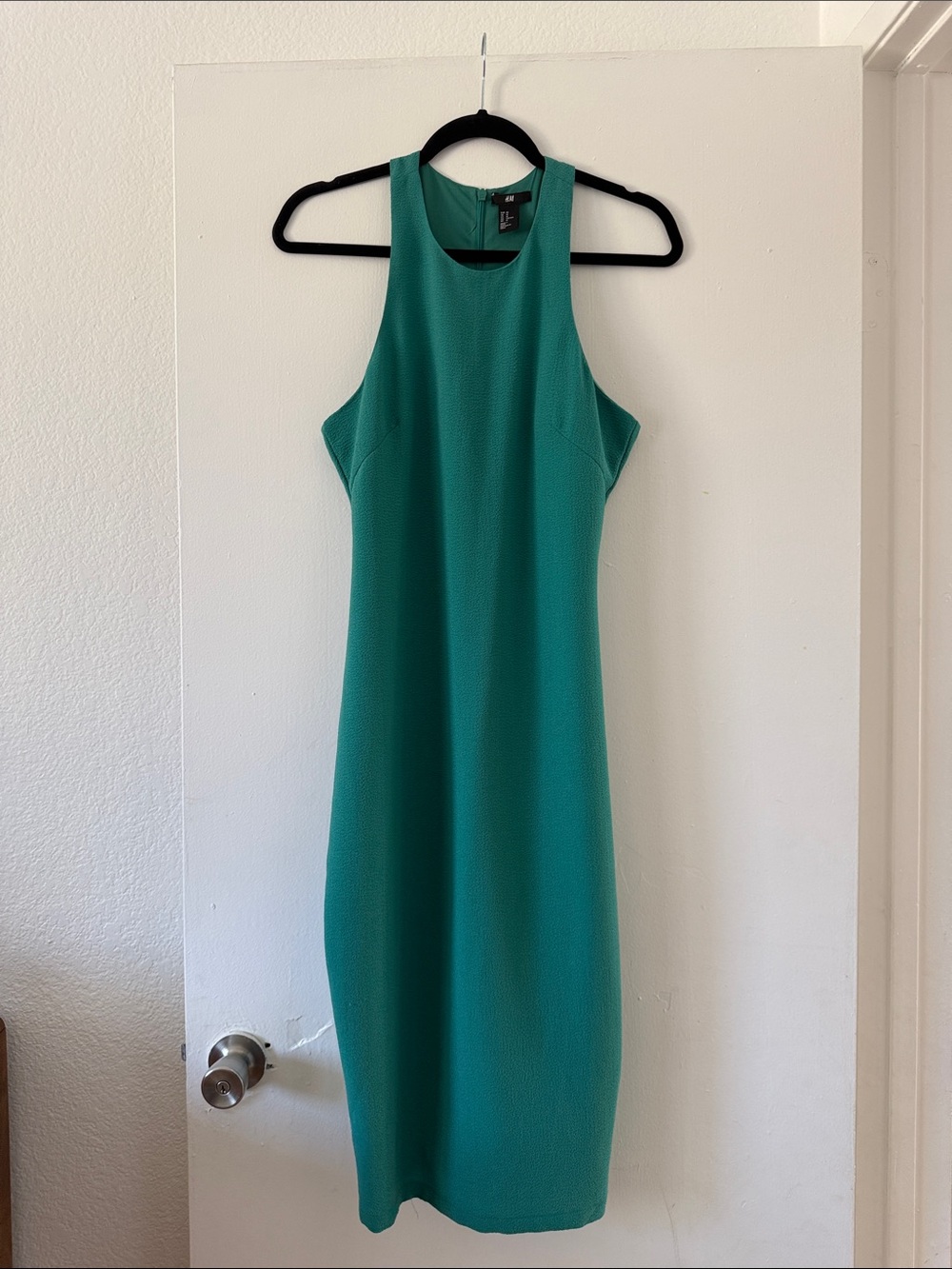 H&M Teal Halter Sheath Dress